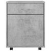 vidaXL Rollschrank Betongrau 45x38x54 cm Holzwerkstoff