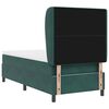 vidaXL Boxspringbett mit Matratze Dunkelgr&uuml;n 200 x 80 cm Polyester