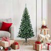 vidaXL K&uuml;nstlicher vorbeleuchteter Weihnachtsbaum Gr&uuml;n 120 cm