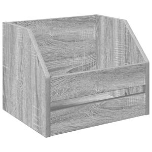vidaXL Vinyl Album Box Sonoma-Grau 38 x 30 x 29 cm Holzwerkstoff
