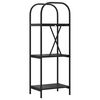 vidaXL B&uuml;cherregal Schwarz Eichen-Optik 40 x 30 x 109 cm Holzwerkstoff