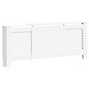 vidaXL MDF Heizk&ouml;rperverkleidung Wei&szlig; 205 cm