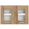 vidaXL H&auml;ngeschrank mit T&uuml;r Riga 2 pcs Artisan-Eiche 60 x 31 x 40 cm