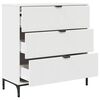 vidaXL Sideboard mit Schubladen Wei&szlig; 79,5 x 33 x 82 cm Holzwerkstoff
