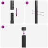 vidaXL Zaunpfosten 2 pcs Grau Pulverbeschichteter Stahl