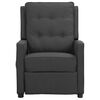 vidaXL Relaxsessel Dunkelgrau Stoff