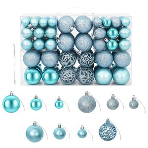 vidaXL Weihnachtskugeln 100 Stk. T&uuml;rkis 3 / 4 / 6 cm