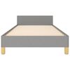 vidaXL Bettgestell ohne Matratze Hellgrau 80x200 cm Stoff
