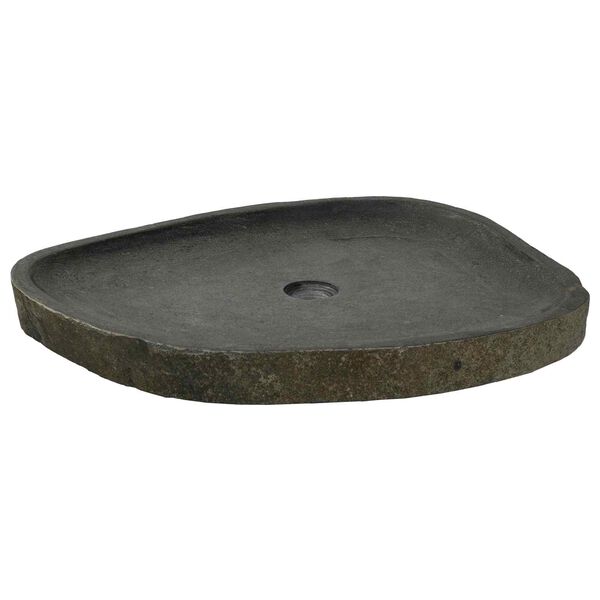 vidaXL Waschbecken Grau (38-45) x (30-35) x 15 cm Flussstein