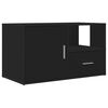 vidaXL Eckregal Schwarz 200x40x45 cm Holzwerkstoff