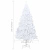 vidaXL K&uuml;nstlicher Weihnachtsbaum mit Beleuchtung & Kugeln Wei&szlig; 240 cm