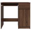 vidaXL Schreibtisch Braun Eichen-Optik 86x49x76 cm Holzwerkstoff