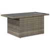 vidaXL 8-tlg. Garten-Sofagarnitur mit Kissen Grau Poly Rattan