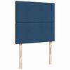 vidaXL Boxspringbett mit Matratze Blau 80x200 cm Stoff