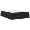 vidaXL Aufbewahrungsbett mit Matratze Schwarz 140 x 200 cm Polyester