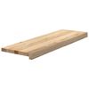 vidaXL Treppenstufen 2 Stk. Unbehandelt 80x30x2 cm Massivholz Eiche