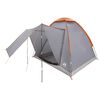 vidaXL Campingzelt Grau und Orange 2-Personen Polyester und Stahl