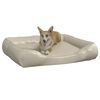 vidaXL Hundebett Beige 120x100x27 cm Kunstleder