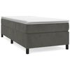vidaXL Boxspringbettgestell Dunkelgrau 80x200 cm Samt