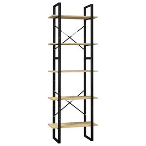 vidaXL B&uuml;cherregal 5 F&auml;cher 60x30x175 cm Massivholz Kiefer