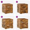 vidaXL Aufbewahrungshocker Braun 40,5 x 39,5 x 45 cm Massivholz Teak