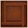 vidaXL Feuerstelle Braun 60 x 60 x 30 cm Wetterfeststahl