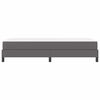vidaXL Bettrahmen mit Matratze Grau 90 x 200 cm Stoff