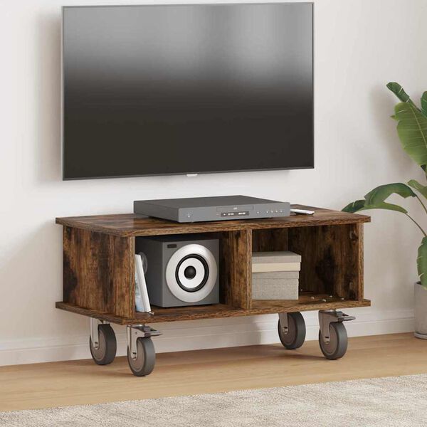 vidaXL TV-St&auml;nder Ger&auml;ucherte Eiche 68,5 x 35 x 35 cm Holzwerkstoff