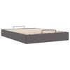vidaXL Ottoman-Bett ohne Matratze Grau 140x190 cm Kunstleder