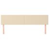 vidaXL Kopfteile Creme 180x5x78/88 cm Stoff