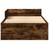 vidaXL Bettgestell ohne Matratze R&auml;uchereiche 75x190 cm Holzwerkstoff