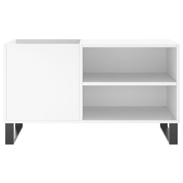 vidaXL Plattenschrank Wei&szlig; 85x38x48 cm Holzwerkstoff