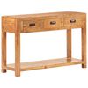 vidaXL Konsolentisch 110x40x76 cm Massivholz mit Honigfarbenem Finish