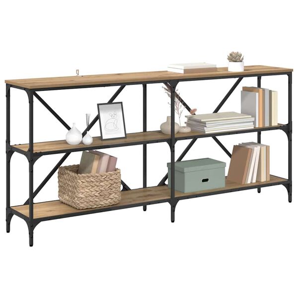 vidaXL Konsolentisch Artisan-Eiche 160 x 30 x 75 cm Holzwerkstoff