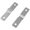 vidaXL Einschlagplatte 2 Stk. Silber 50 x 10 x 1,2 mm Eisen