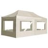 vidaXL Profi-Partyzelt Faltbar mit W&auml;nden Aluminium 6&times;3m Creme