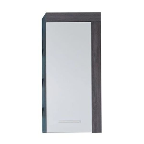 Trendteam Wandschrank Miami Wei&szlig; und Rauchsilbern