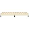 vidaXL Bettgestell Creme 100x200 cm Kunstleder