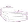 vidaXL Boxspringbett mit Matratze Dunkelgr&uuml;n 120x190 cm Samt