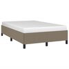 vidaXL Bettgestell ohne Matratze Taupe 120x190 cm Stoff