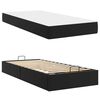 vidaXL Bettgestell mit Matratze mit Matratze 2 pcs Schwarz PVC