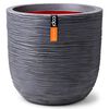 Capi Blumentopf Nature Rib 43x41 cm Dunkelgrau