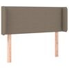vidaXL Kopfteil mit Ohren Taupe 93x16x78/88 cm Stoff