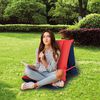 WEHNCKE Sitz-/Luftmatratze 175x54 cm Rot und Blau
