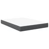 vidaXL Bettmatratze mit Matratze Grau 140 x 200 cm Stoff