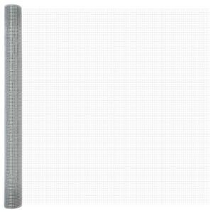 vidaXL Geschwei&szlig;ter Drahtzaun Silber 1,6 x 50 m