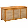 vidaXL Gartenlagerbox 185 L Massivholz Akazie 113 x 50 x 56 cm Beige