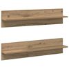 vidaXL Wandregal Wandhalterung 2 pcs Artisan-Eiche 80 x 11,5 x 18 cm