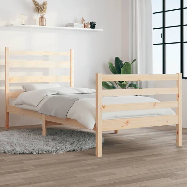 vidaXL Massivholzbett Kiefernholz 100x200 cm