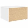 vidaXL Schubladenschrank mit Rad Weiß 55 x 45 x 33,5 cm Holzwerkstoff
